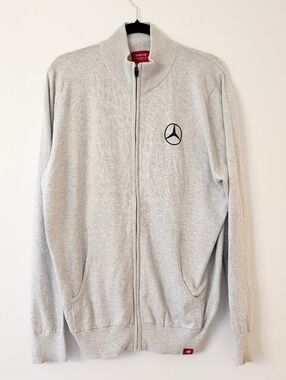 Sportiqe Mercedes zip up mens sweater size XL